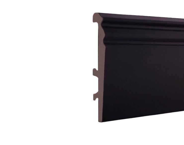 Плинтус дюрополимерный 16х99 мм Черный (9916Р-5004-4)