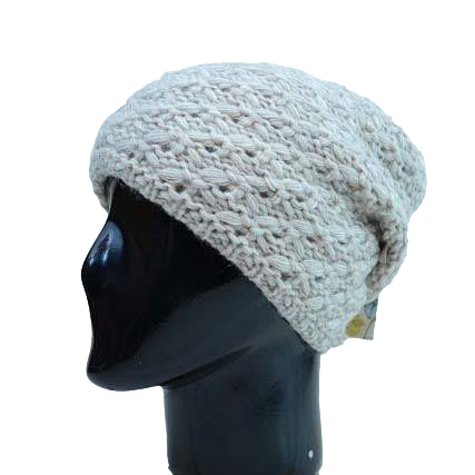 Шапка с помпоном Lirus Венеция 56-58 см Лен (33367)