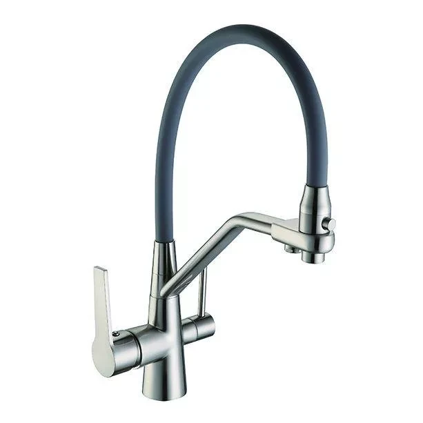 Смеситель для кухни Frap F4374-5 на две воды Сатин/Серый (SE01042401) Смеситель для кухни Frap F4374-5 на две воды Сатин/Серый (SE01042401)
