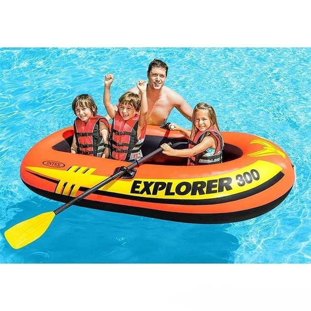 Лодка надувная Intex Explorer 100 Одноместная 147х84х36 см (58329) - фото 5