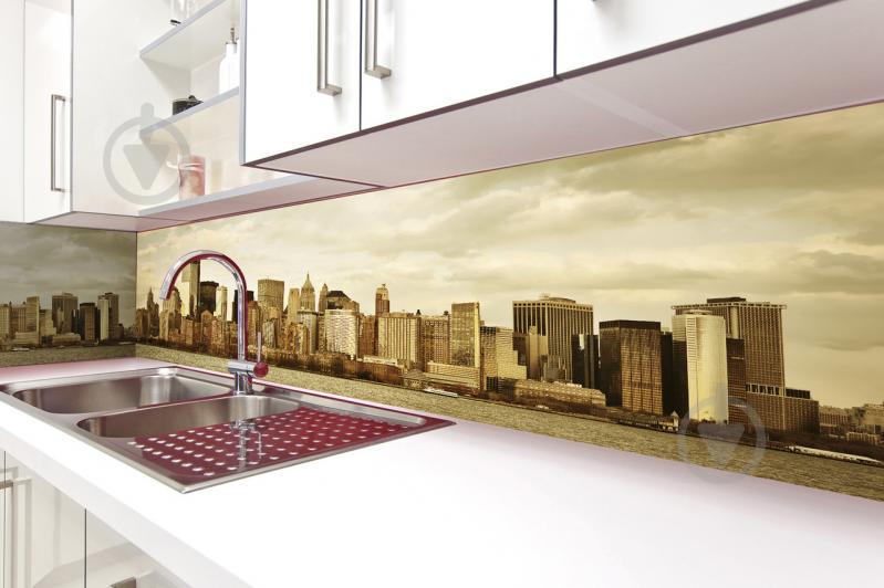 Кухонный фартук Zatarga Сити 600х2500 мм Бежевый (Z180098/1) Кухонный фартук Zatarga Сити 600х2500 мм Бежевый (Z180098/1)