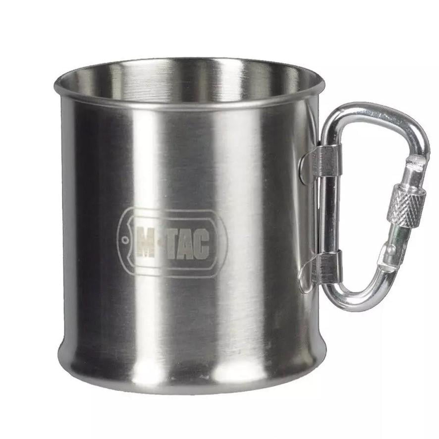 Кухоль сталевий M-Tac з карабіном 250 мл
