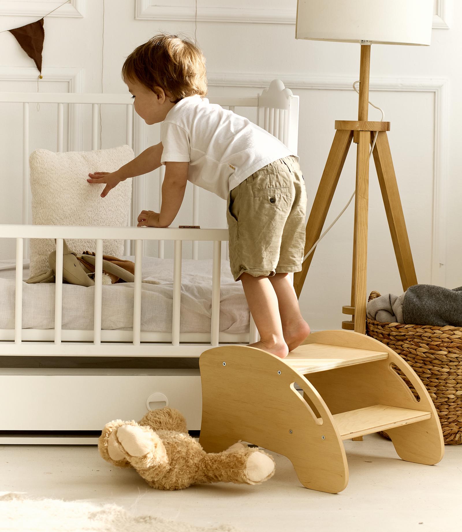 Дитяча підставка-сходинка Just Kids для кухні та ванної з фанери - фото 2 Дитяча підставка-сходинка Just Kids для кухні та ванної з фанери - фото 2