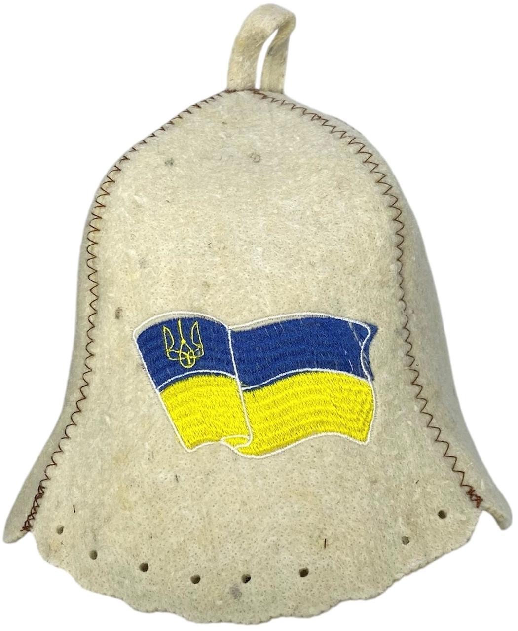 Шапка для бани и сауны Прапор из шерсти (2345776138)