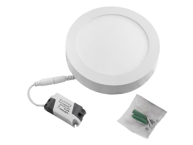 Светильник светодиодный накладной Lemanso DownLight круглый 6400К 12 Вт (25232217)