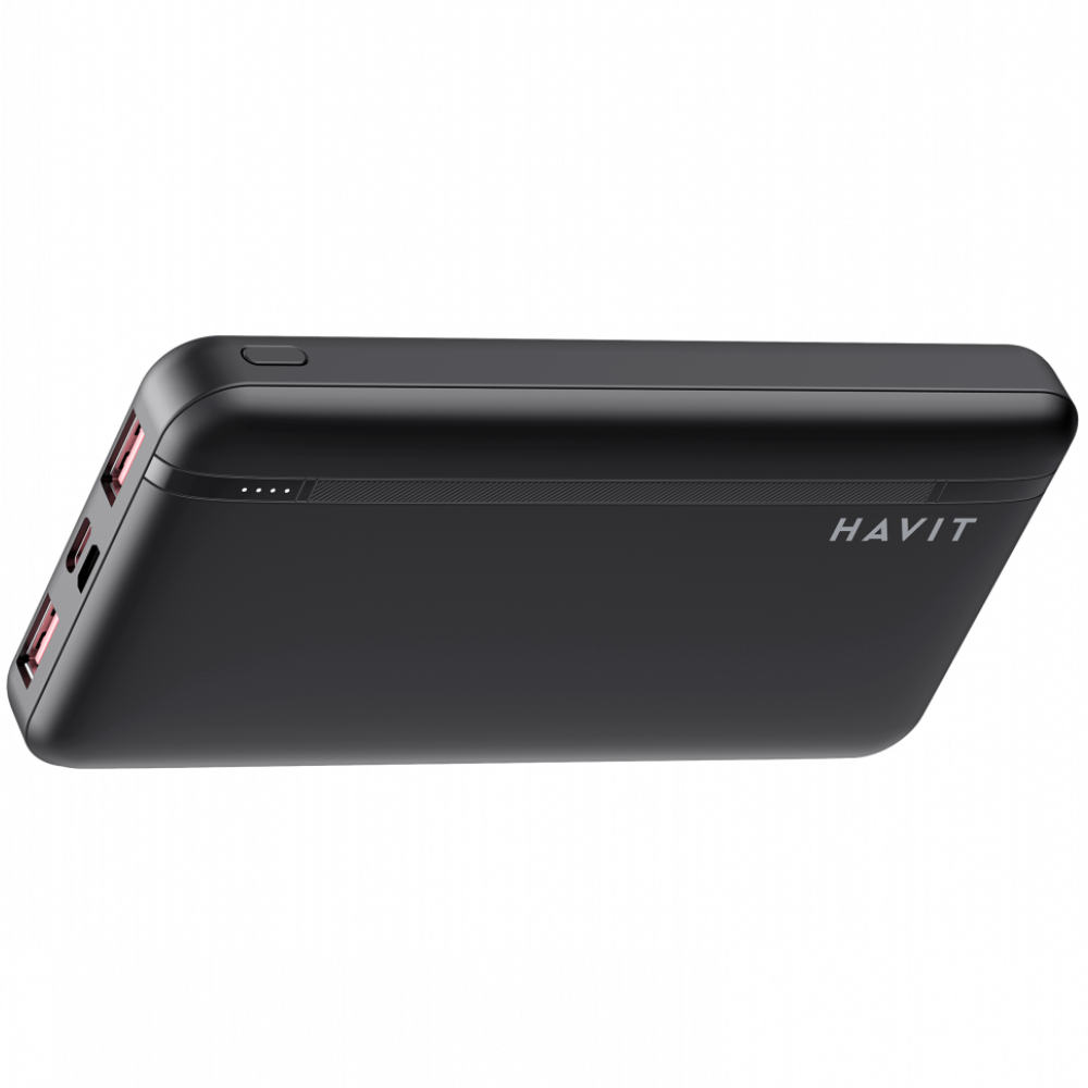 Повербанк Havit HV-PB90 10000 mAh с быстрой зарядкой PD 20W/QC 3.0 Black - фото 3