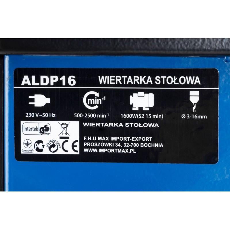 Сверлильный станок AL-FA ALDP16 1600 Вт (5742306) - фото 4 Сверлильный станок AL-FA ALDP16 1600 Вт (5742306) - фото 4
