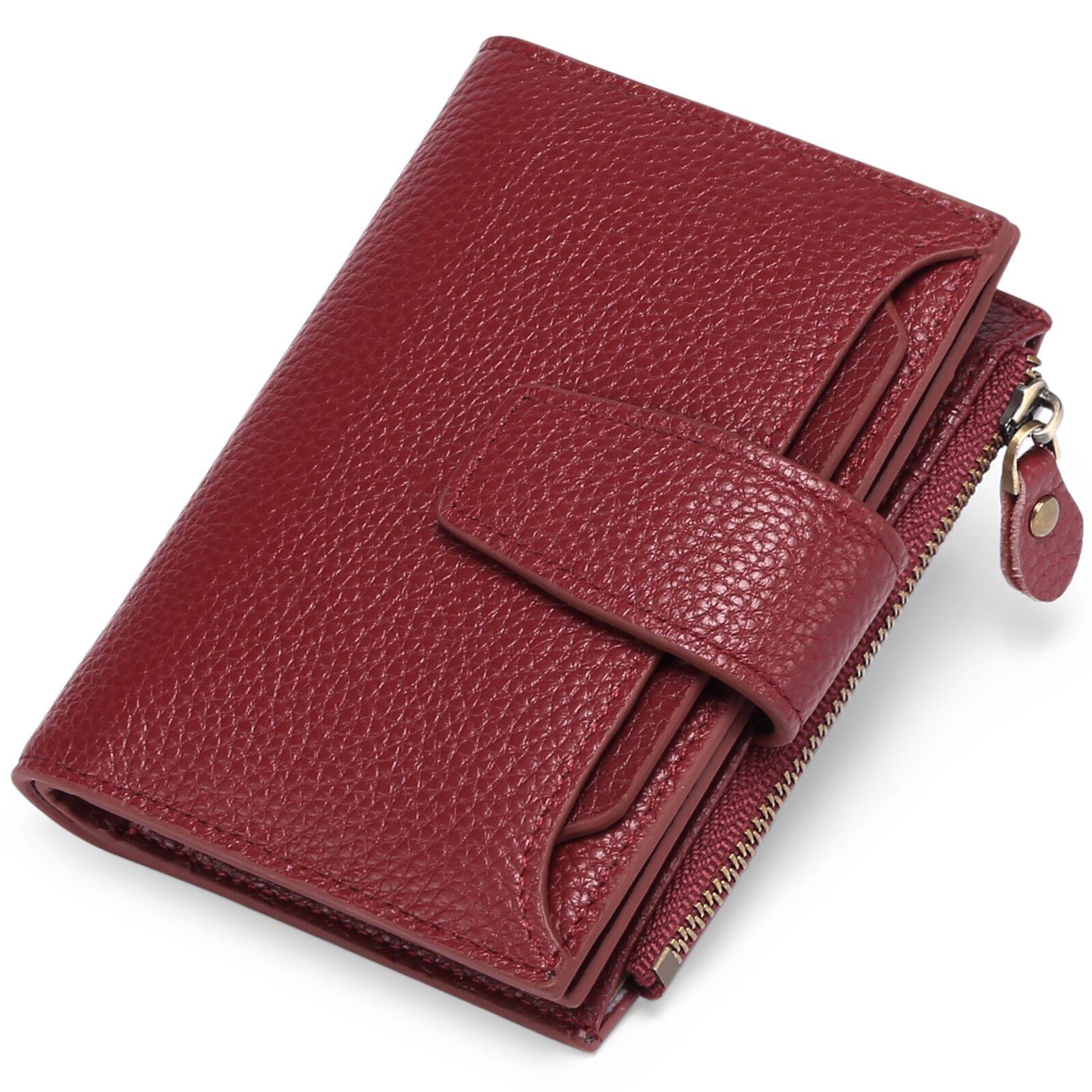 Кошелек кожаный Compact Burgundy (id_1776)