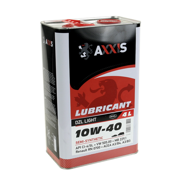 Олива моторна Axxis 10W-40 DZL Light каністра 4 л (48021043884)