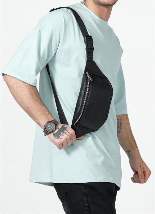 Сумка-бананка чоловіча Sambag водовідштовхуюча шкіряна Чорний (2618898488) - фото 6 Сумка-бананка чоловіча Sambag водовідштовхуюча шкіряна Чорний (2618898488) - фото 6