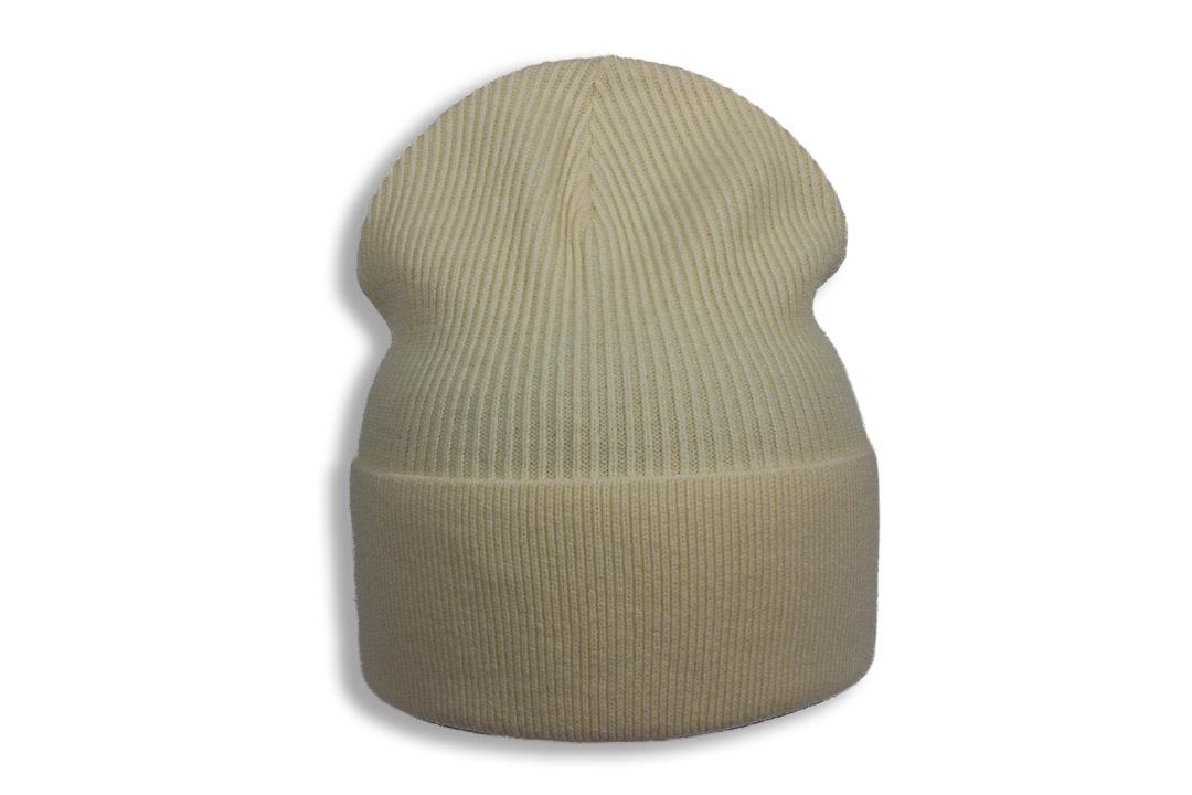 Шапка молодіжна Apex Джекі в рубчик з відворотом кашемірова одинарна one size Молочний (282149) - фото 1 Шапка молодіжна Apex Джекі в рубчик з відворотом кашемірова одинарна one size Молочний (282149) - фото 1