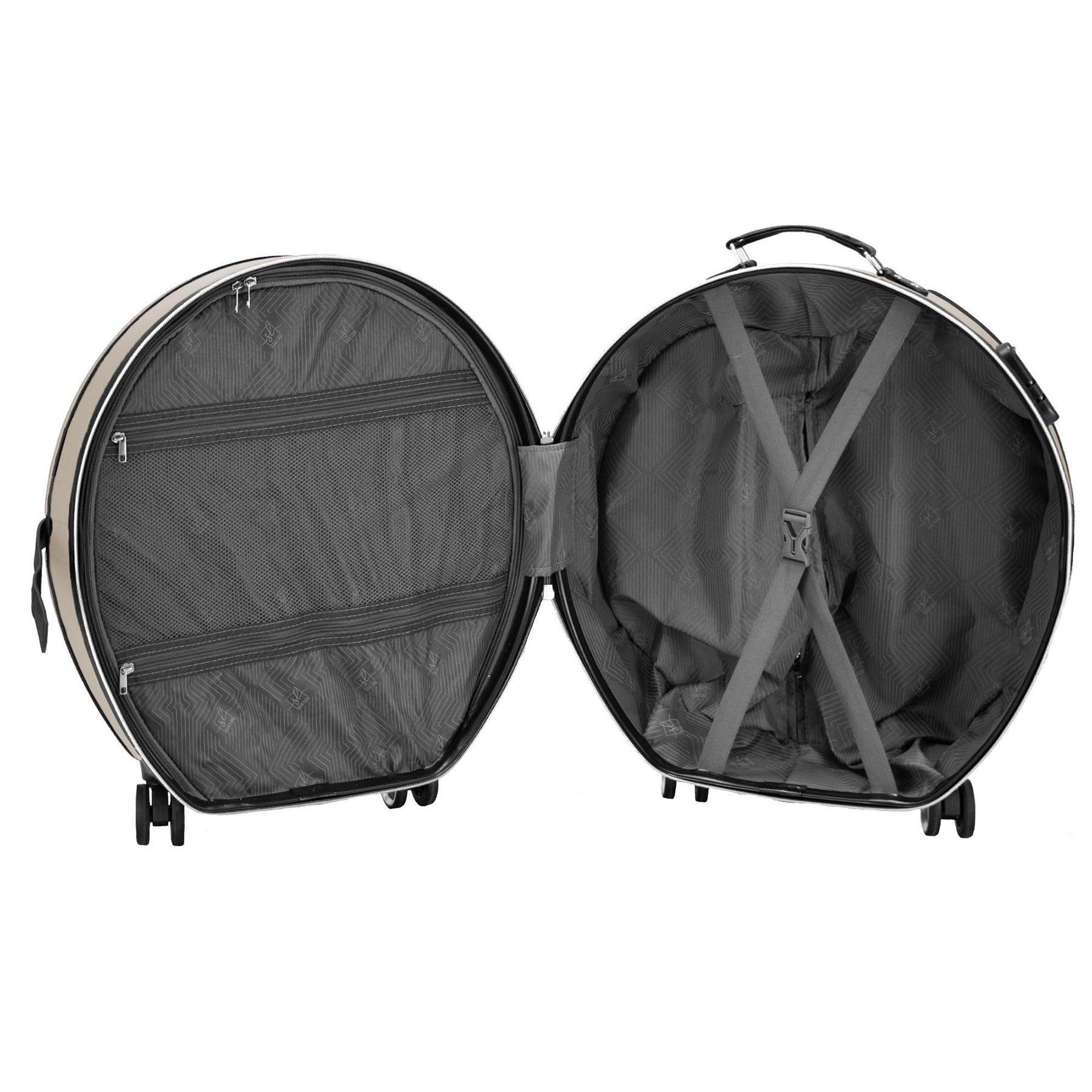 Чемодан малый ручная кладь SEMI LINE 20" ABS-Plastic S Champagne/Black (T5674-2) - фото 2