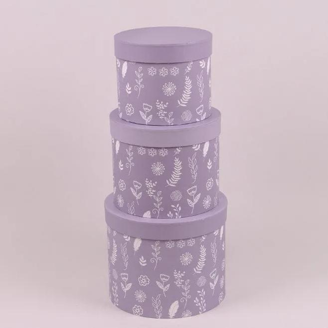 Комплект коробок для цветов Flora Серый 3 шт. (38261) - фото 2 Комплект коробок для цветов Flora Серый 3 шт. (38261) - фото 2