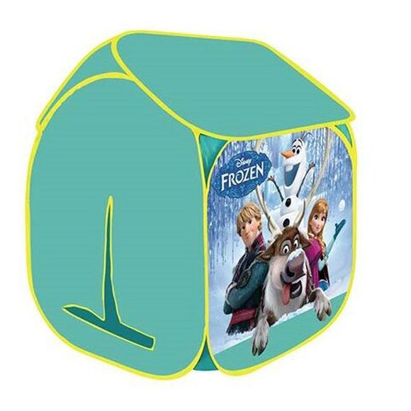 Детская палатка WENYI Ледяные принцессы каркас из металлических стержней отверстие-дверь Blue (154636)