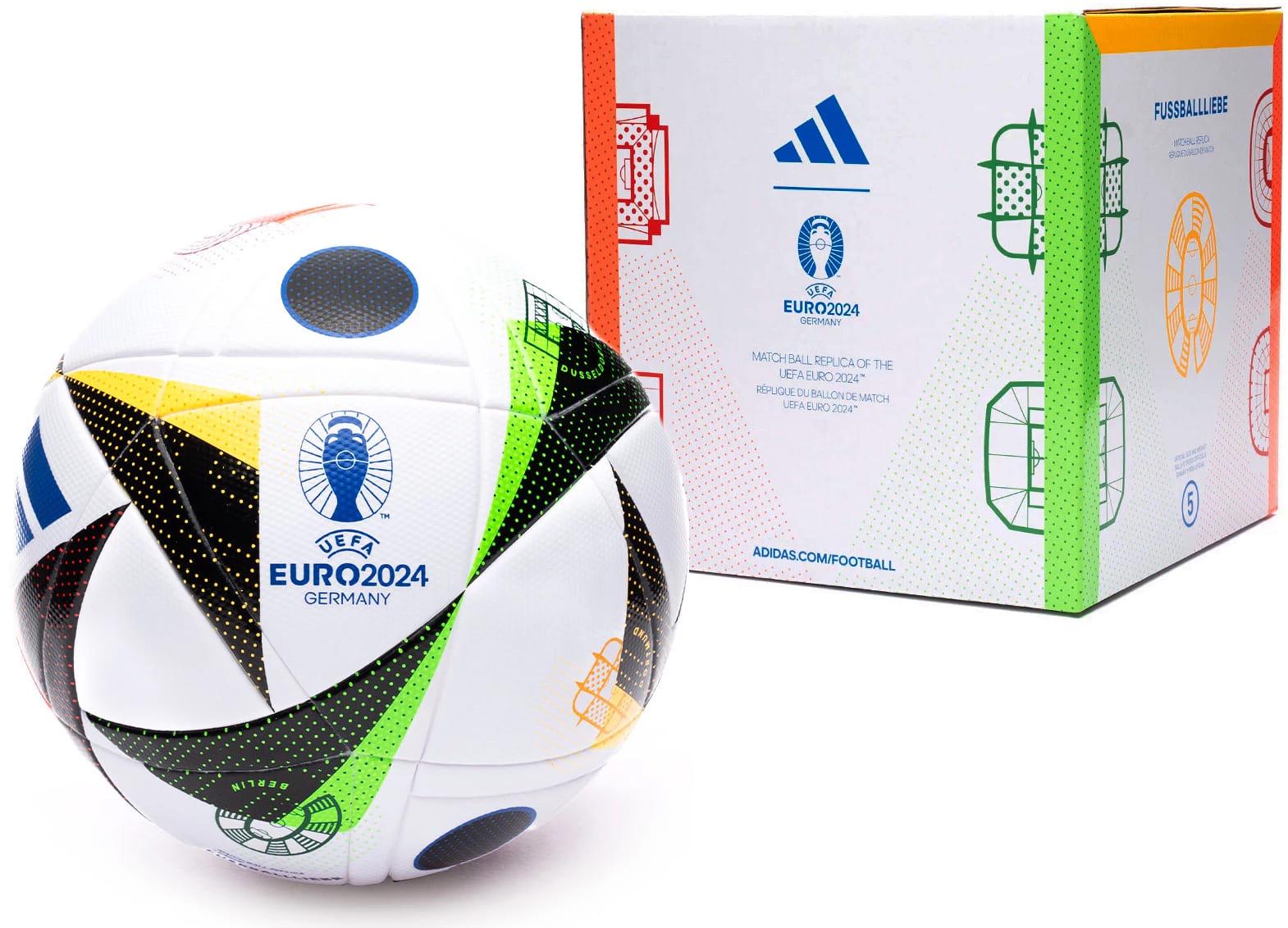 М'яч футбольний Adidas EURO24 Fussballliebe League BOX IN9369 р. 5 - фото 10