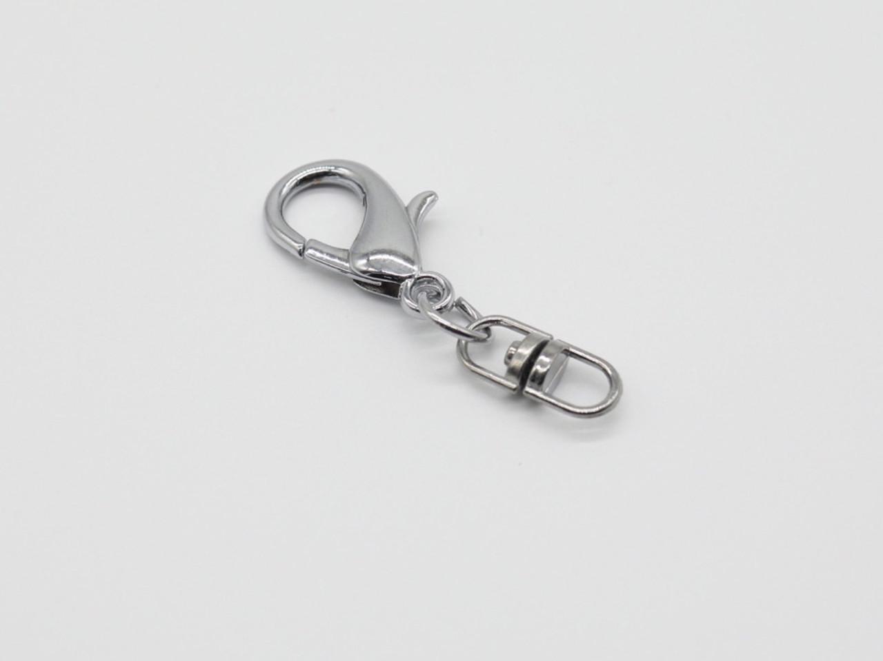 Карабин для ключей с цепочкой 54х18 мм Серебряный (790460817)