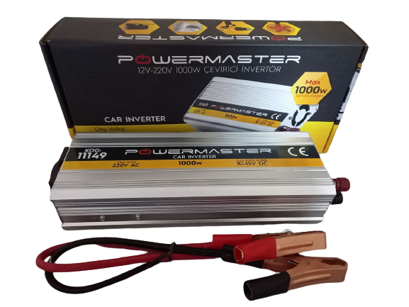 Автомобильный инвертор PowerMaster синусоида 12-220V AC/DC 1000W Автомобильный инвертор PowerMaster синусоида 12-220V AC/DC 1000W