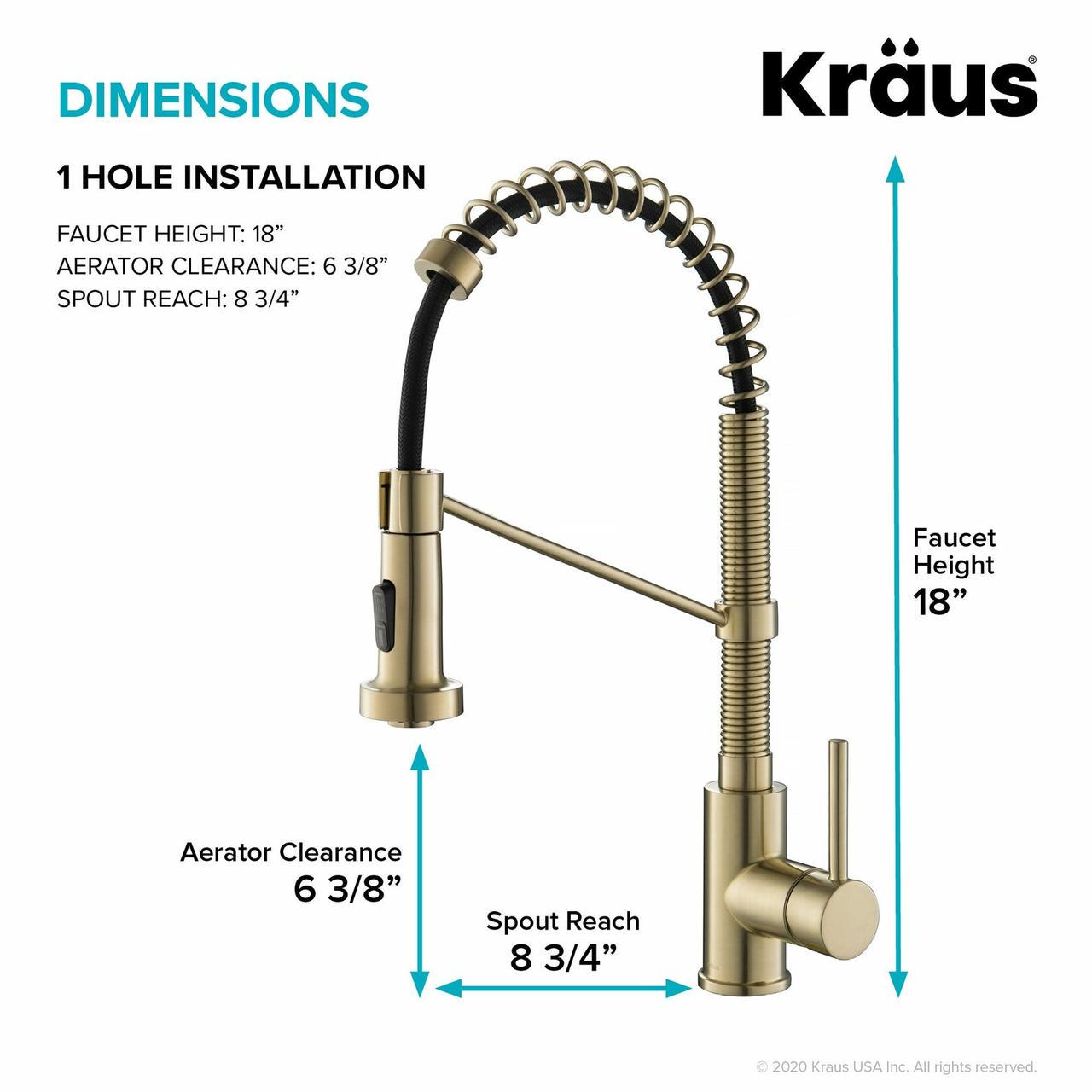 Смеситель для кухни Kraus KPF-1610SFACB - фото 4