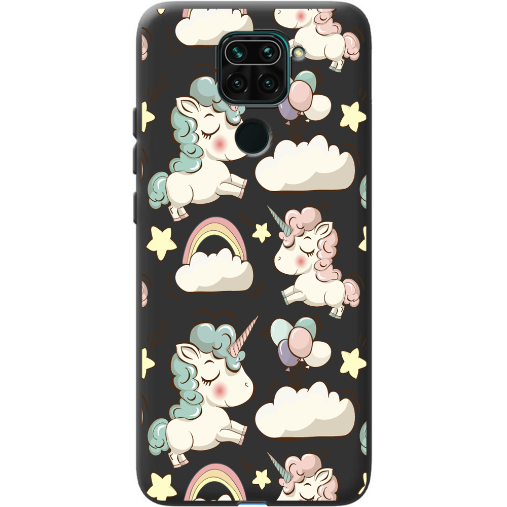 Чохол Boxface Xiaomi Redmi Note 9 Unicorns Чорний силікон (39801-cc2-41087)