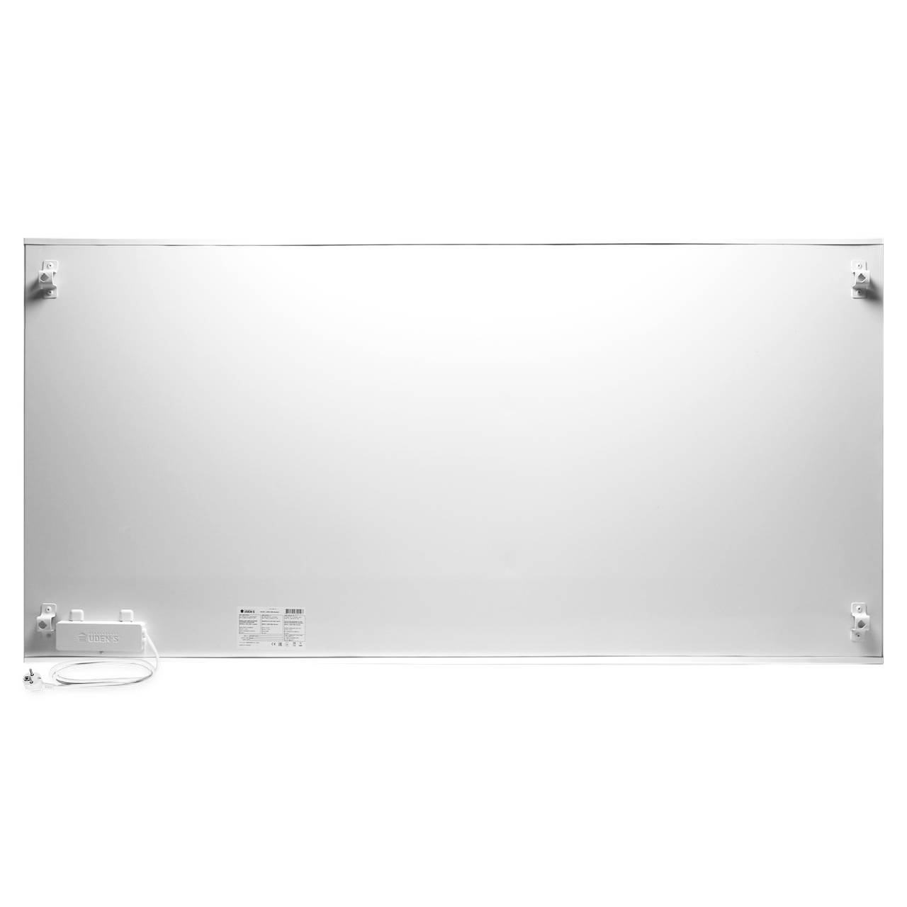 Металокерамічний обігрівач Uden-S-1000 зі шнуром до 20 м2 1200х600 мм Білий (25748808) - фото 3 Металокерамічний обігрівач Uden-S-1000 зі шнуром до 20 м2 1200х600 мм Білий (25748808) - фото 3
