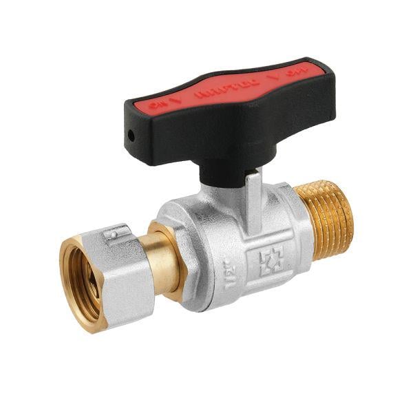 Кран кульовий з накидною гайкою Raftec PN50 ВЗ 3/4' Gold (GRGMS2)