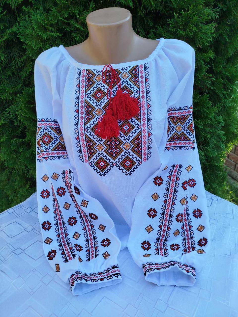 Вишиванка жіноча Весняна р. 42 Червоно-золотий (29377883)