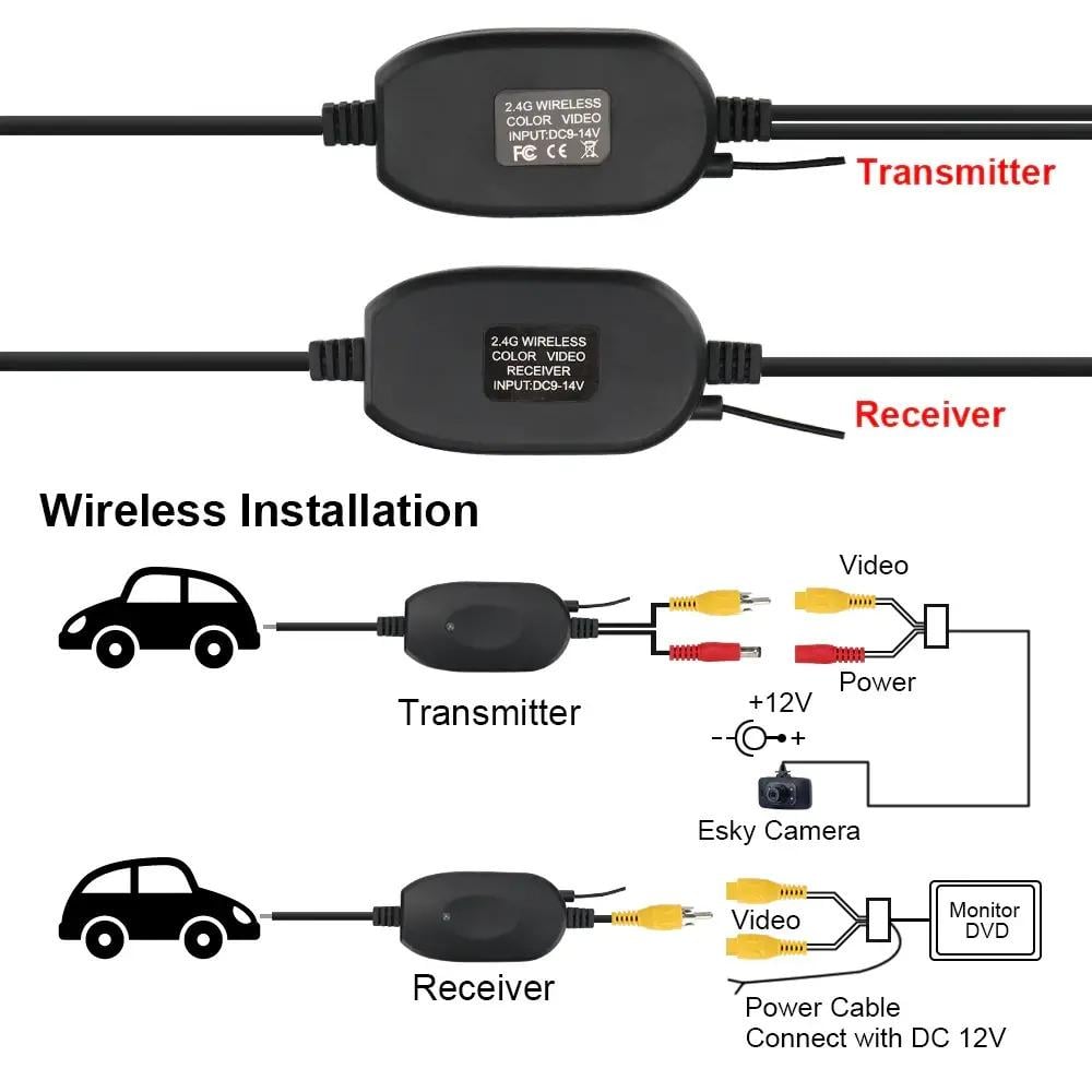 Беспроводной приемник 2.4G Wireless Transmitter/Receiver Черный (1009166-Black) - фото 9