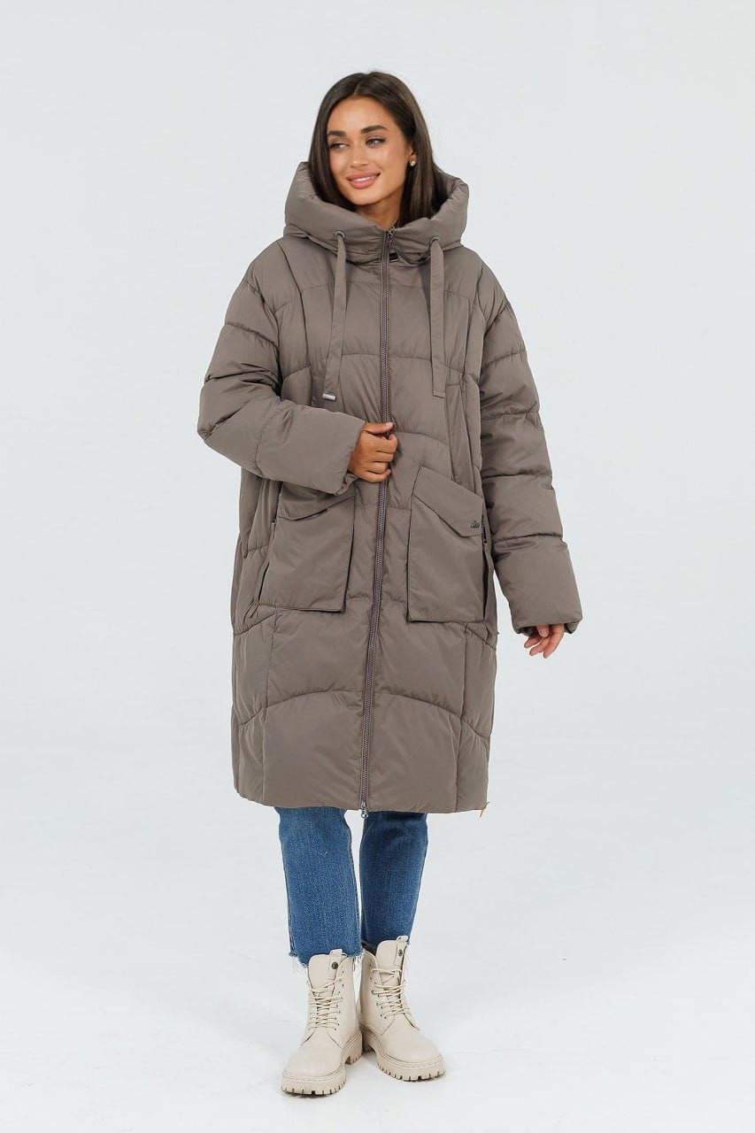 Пуховик жіночий 4354b р. 50 Хакі
