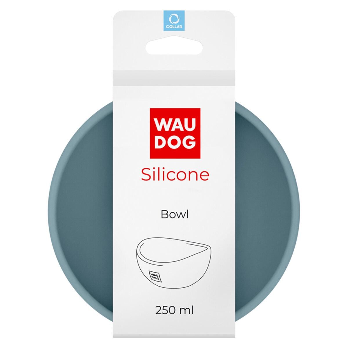 Миска WAUDOG Silicone 250 мл Серый
