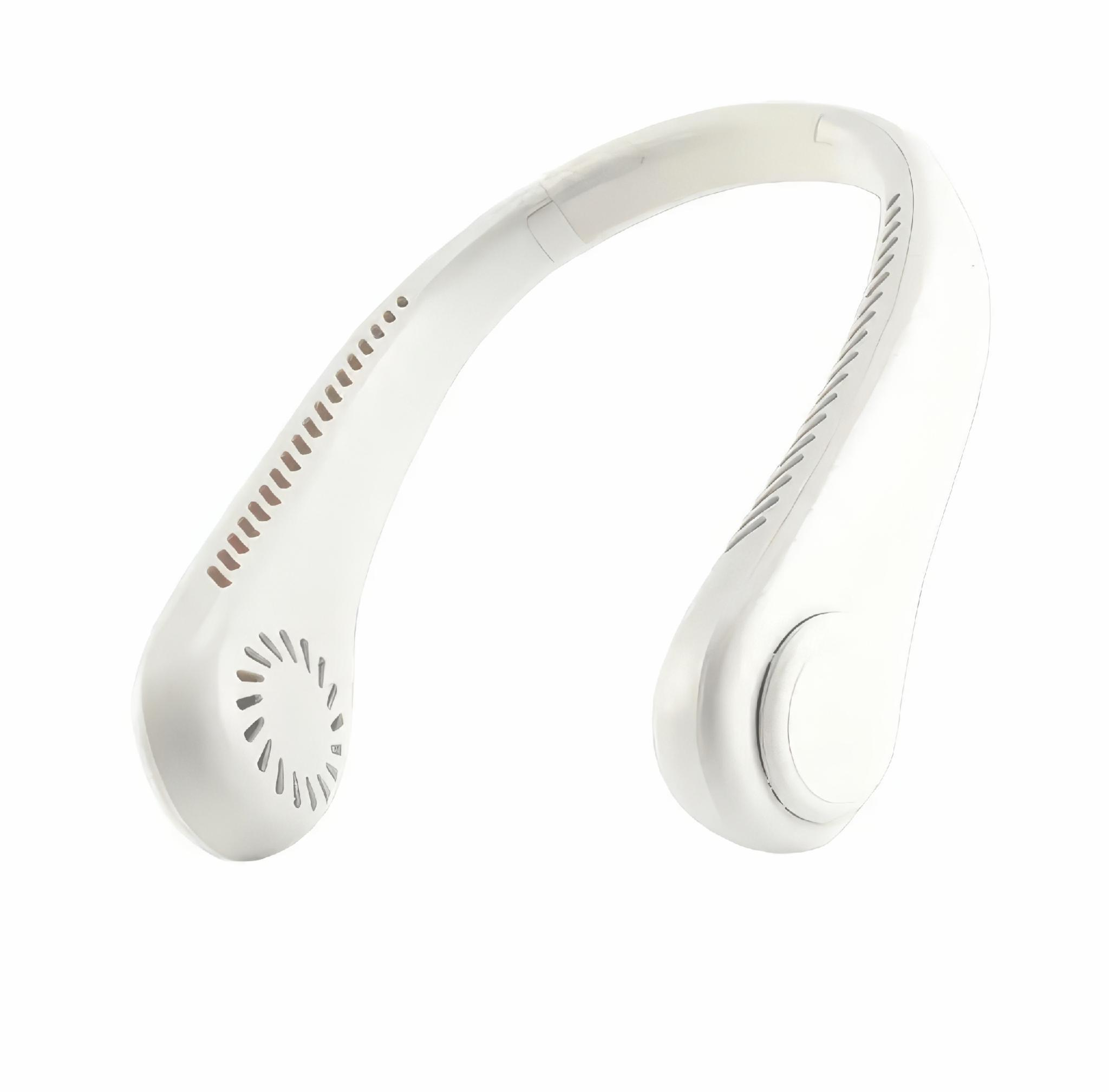 Вентилятор на шею Neck Fan Х5 аккумуляторный трехскоростной 1200 мАч USB Белый (26032021)