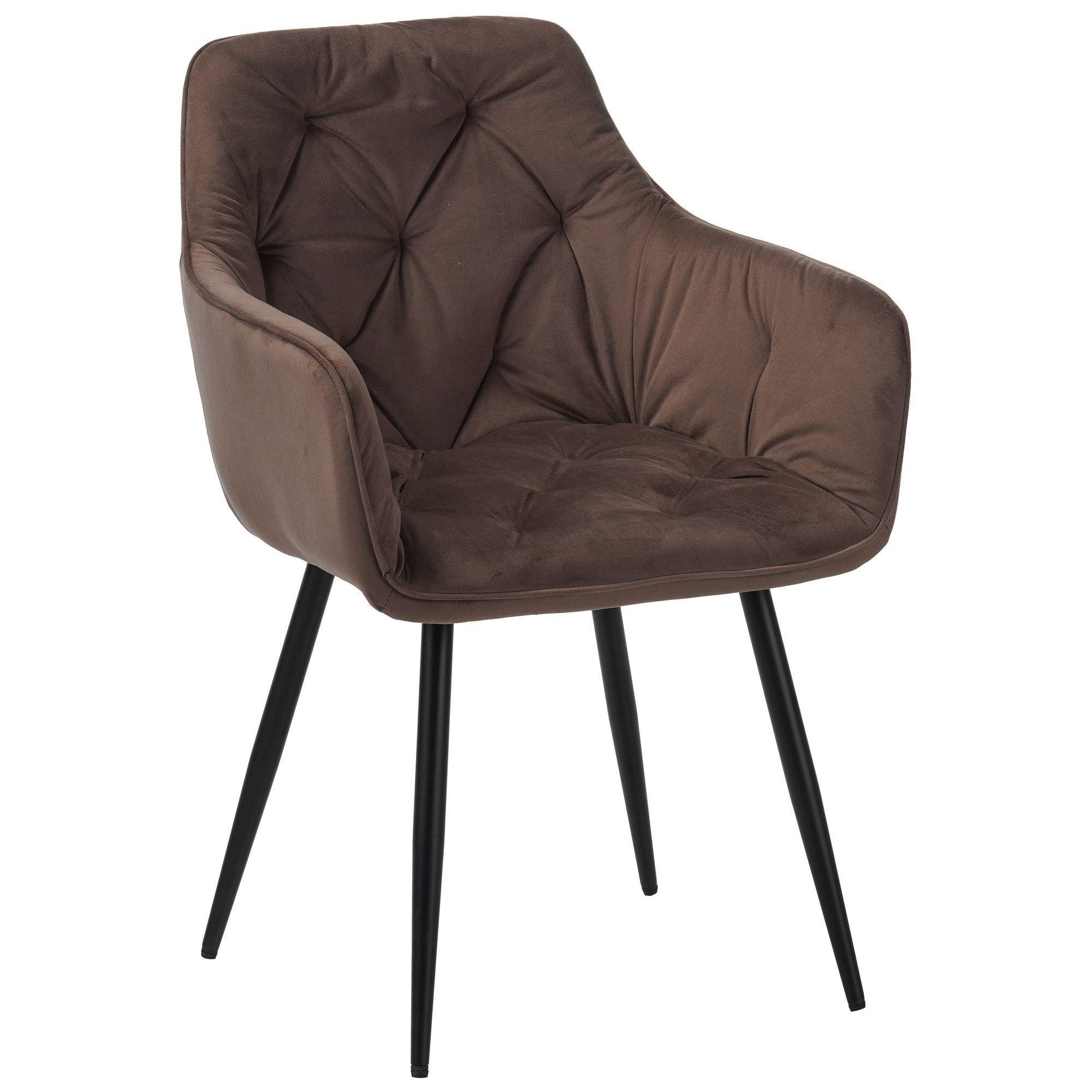 Крісло AMF Liana вельвет Чорний/Коричневий (555735) Крісло AMF Liana вельвет Чорний/Коричневий (555735)