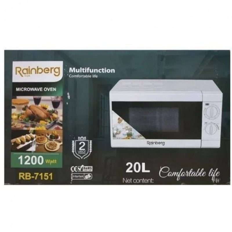 Микроволновая печь Rainberg RB-7151 20 л 1200 Вт White (tf7420) - фото 9