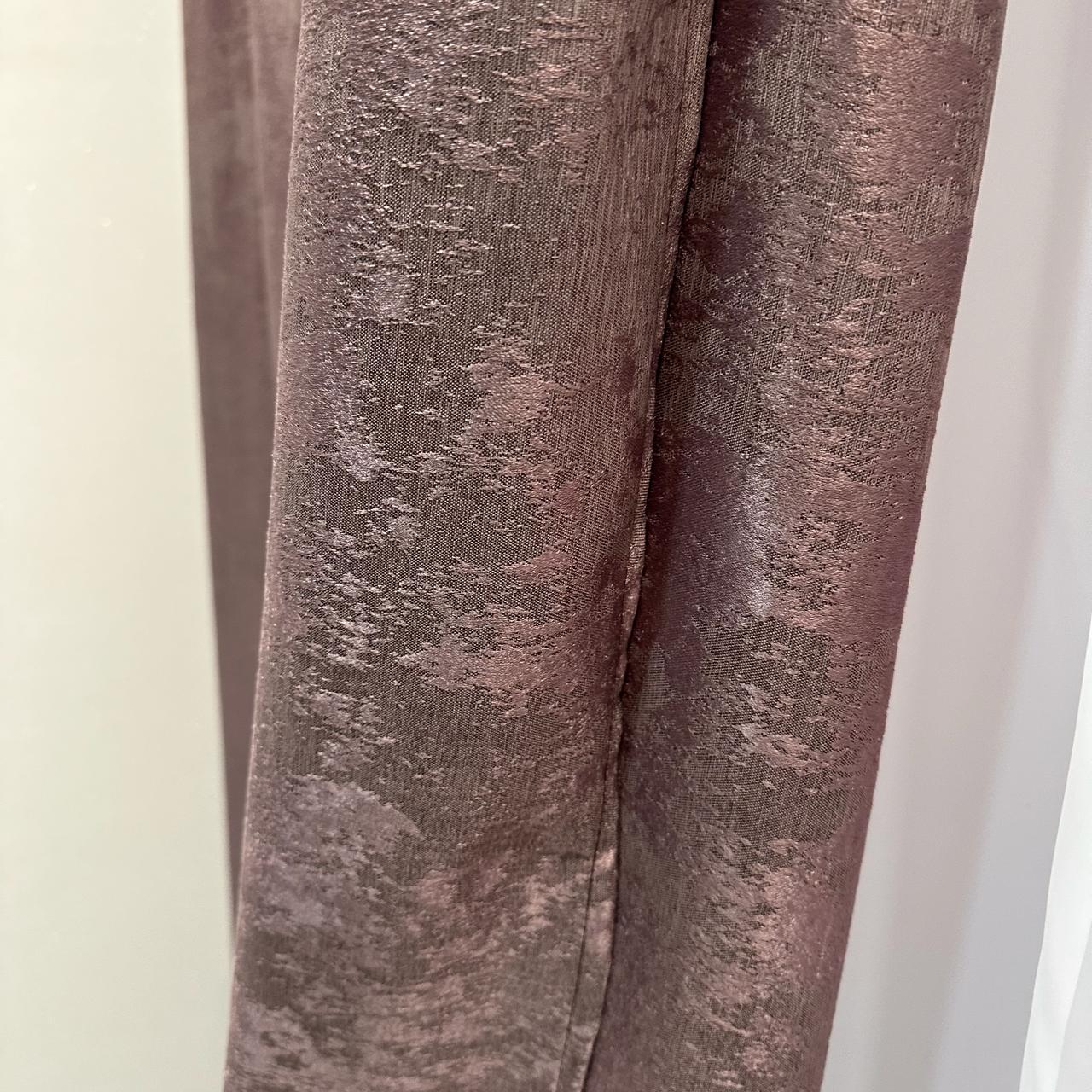 Шторы жаккардовые с мраморным узором среднее затемнение 1,5x2,7 м 2 шт. Розово-кофейный (К1039-89) - фото 5