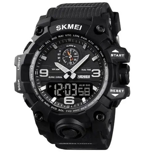 Годинник наручний чоловічий Skmei 1586BK Black (tf4676)