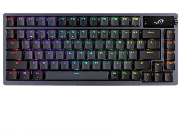 Клавиатура Asus ROG Azoth RGB 81key NX RD USB/WL/BT EN Black (90MP0316-BKUA01)