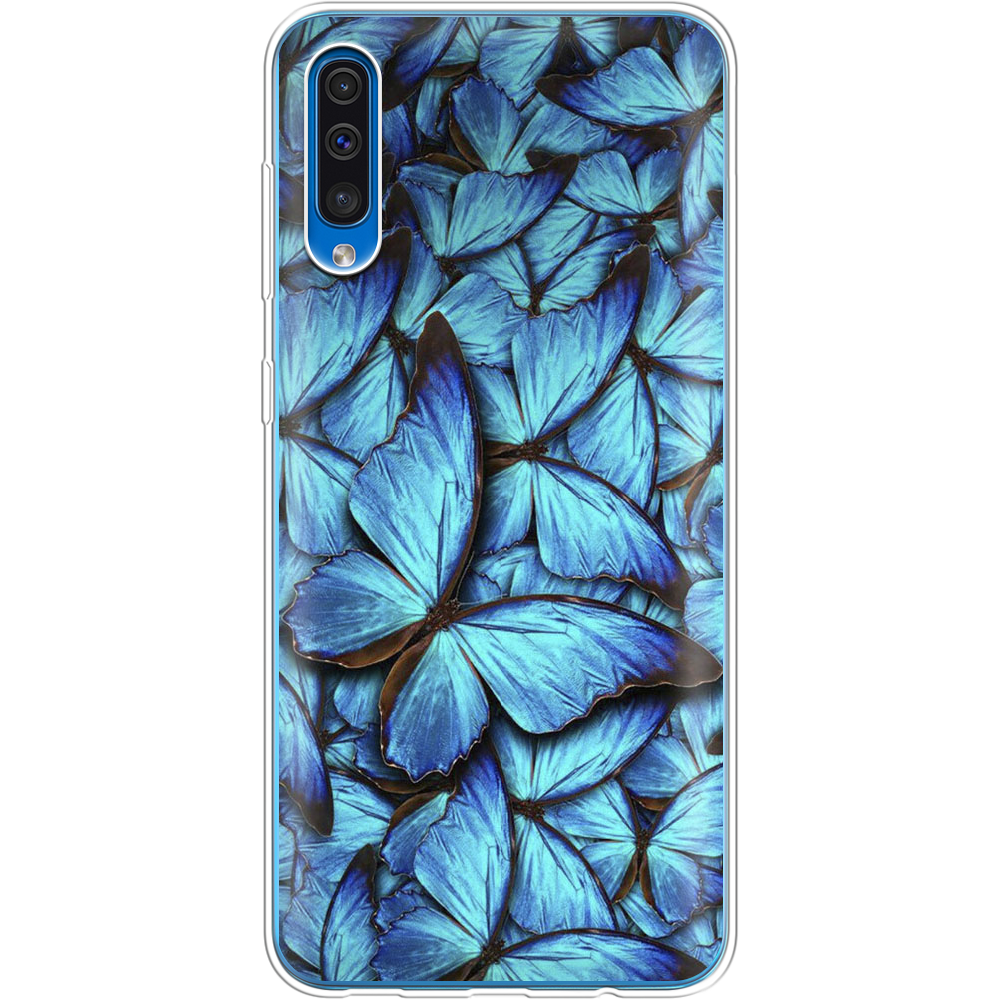 Чохол Boxface Samsung A505 Galaxy A50 Лазурні Метелики Прозорий силікон (36417-up1550-36417)