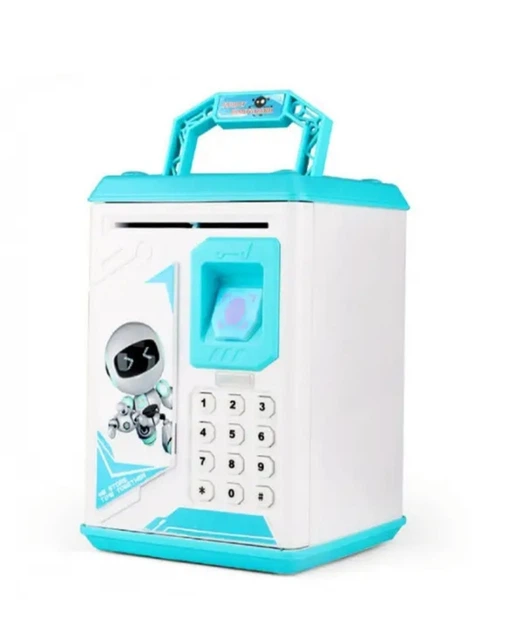 Электронная копилка сейф BODYGUARD с отпечатком пальца/кодовым замком/купюроприемником от батареек Голубой (opt-19427) Электронная копилка сейф BODYGUARD с отпечатком пальца/кодовым замком/купюроприемником от батареек Голубой (opt-19427)