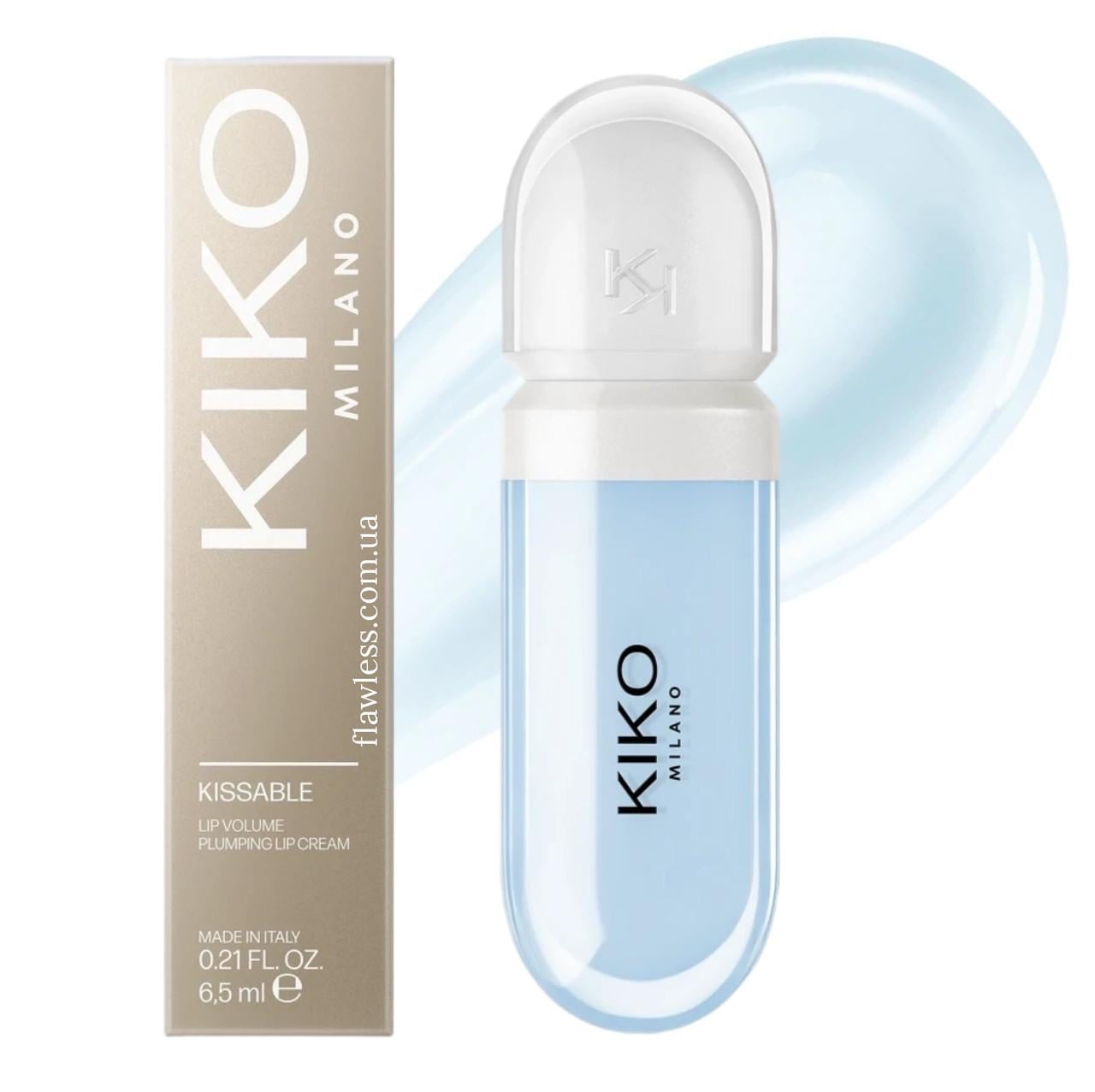 Бальзам-блиск для губ Kiko Milano Kissable Lip Volume Plumping Lip Cream 05 Bluetopia (35017849)