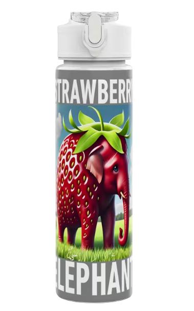 Детская бутылка для воды с трубочкой Strawberry Elephant Steal a Brainrot 750 мл (35110077)