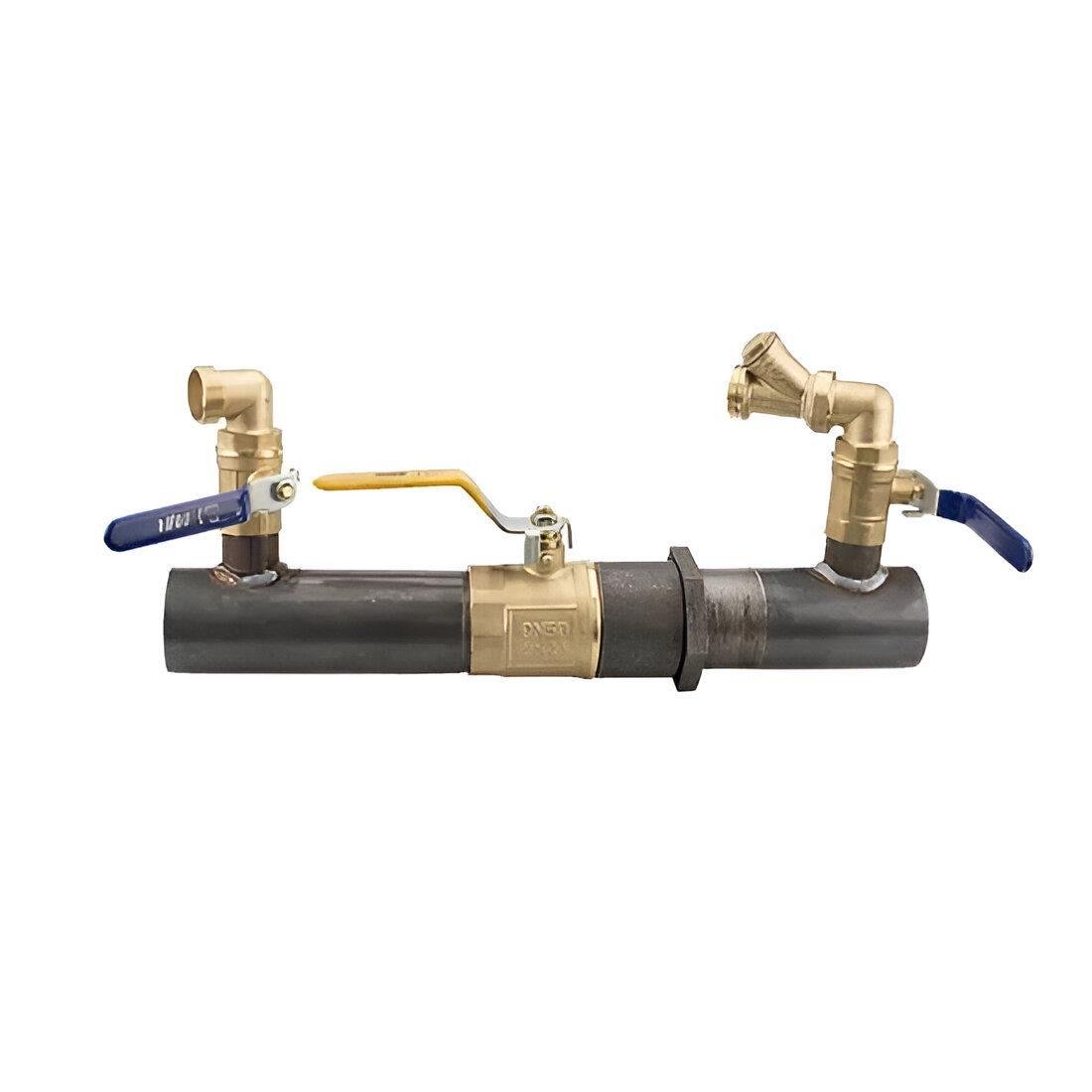 Байпас короткий STA 50 2" с полнопроходным краном 200 мм (SQ-1013359)