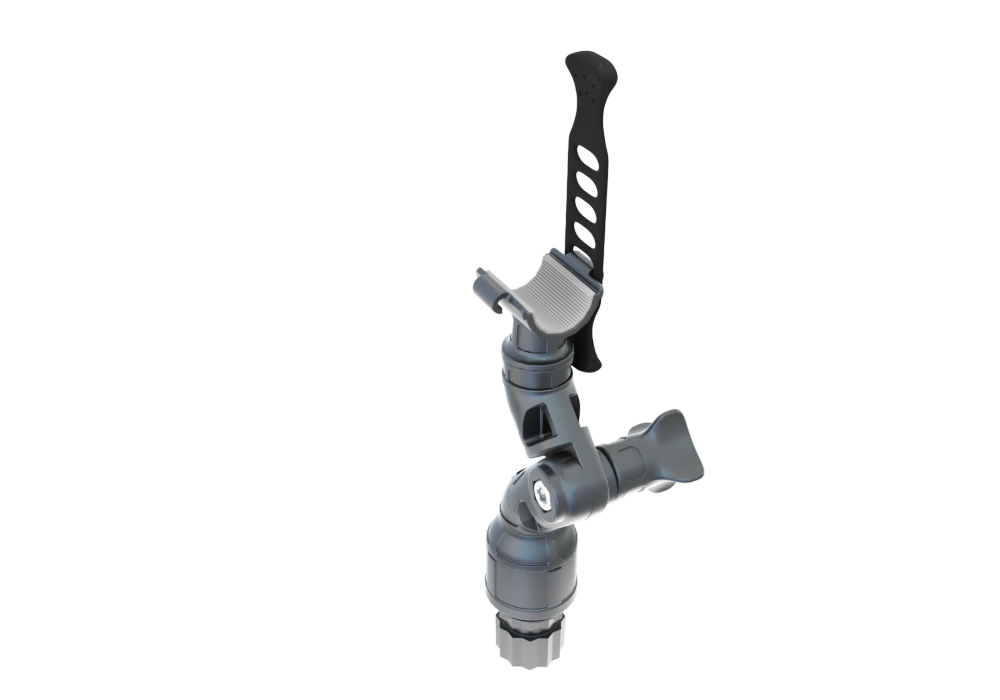 Держатель поворотно-наклонный Borika FASTen Lh130 d до 25 мм Черный (01.08.010.01.01) - фото 4