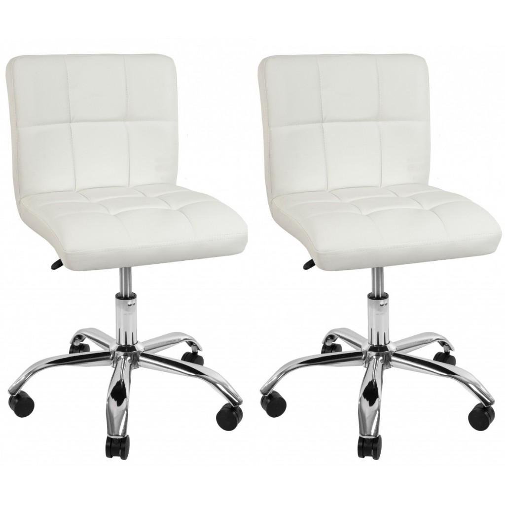 Кресло офисное на колесах Bonro B-532 белое (2шт)