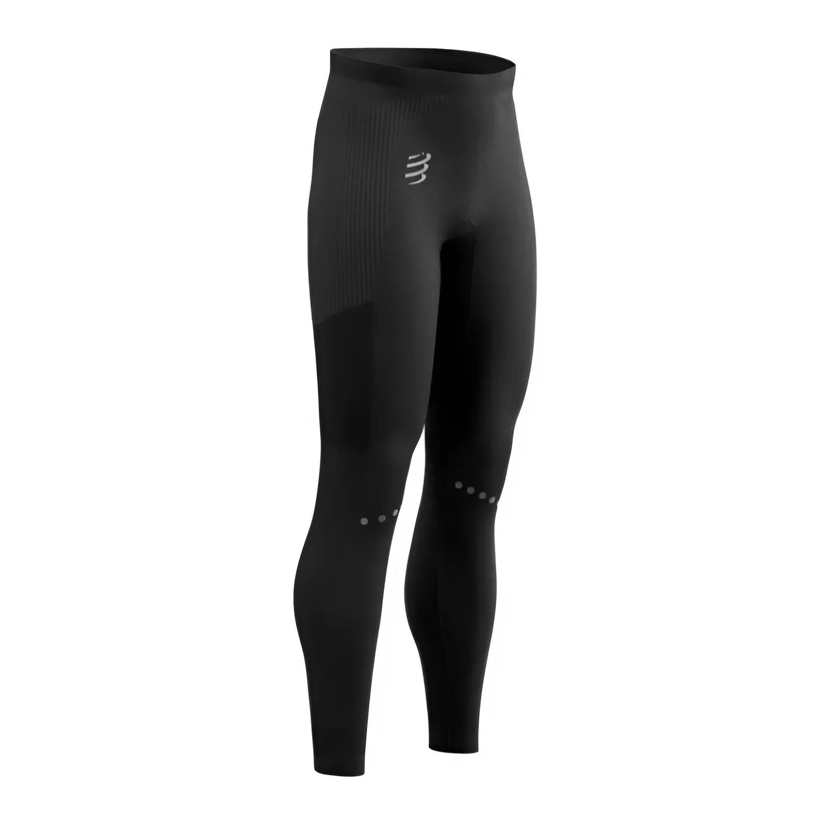 Тайтси спортивні для бігу Compressport Winter Running Legging M L Black (ATIM3249000L)