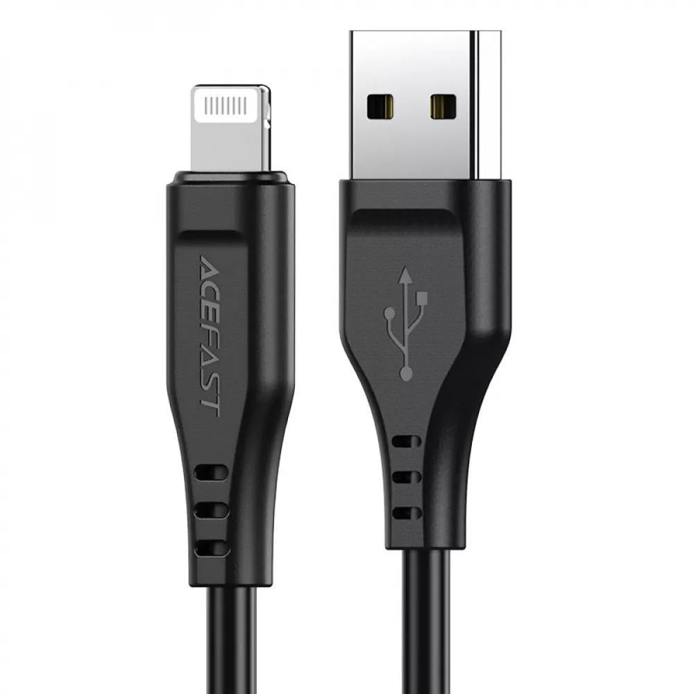 Кабель Acefast C3-02 USB to Lightning 2,4 A 120 см Black (544879) Кабель Acefast C3-02 USB to Lightning 2,4 A 120 см Black (544879)