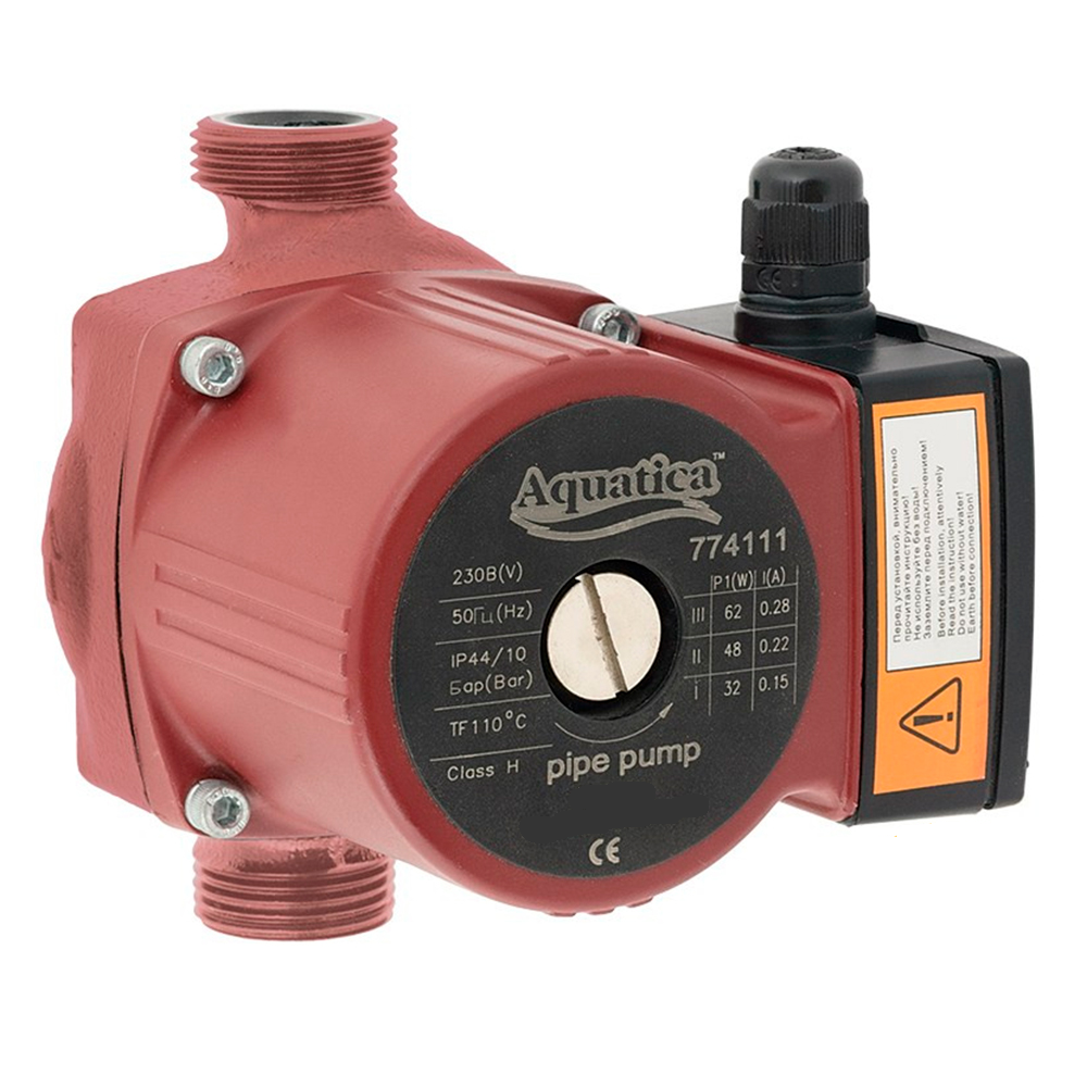 Насос циркуляційний Aquatica 65Вт Hmax 4 м Qmax 63 л/хв 1" (AKD4761)