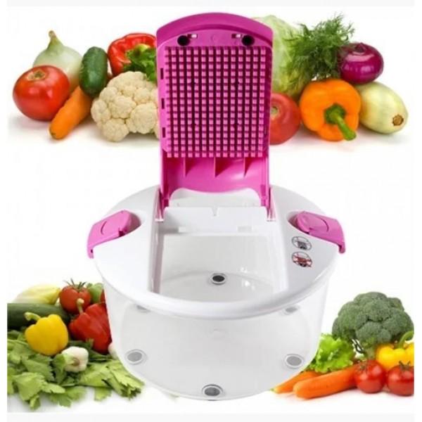 Ручная овощерезка Multi Salad Chef многофункциональная с контейнером 13 в 1 - фото 4 Ручная овощерезка Multi Salad Chef многофункциональная с контейнером 13 в 1 - фото 4