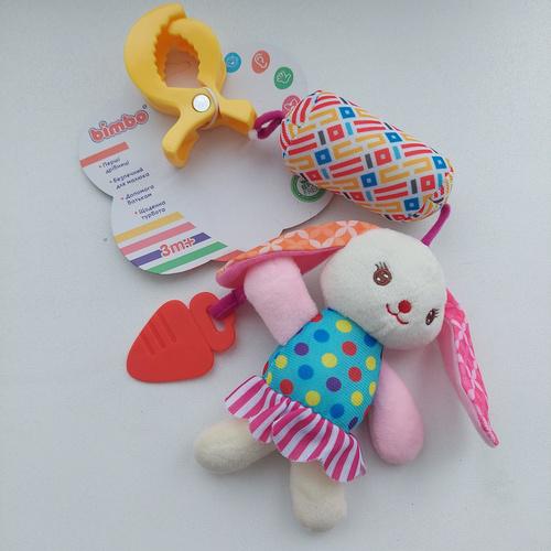 Погремушка Bimbo Зайчик пищалка Мелодия ветра в пакете (C 51206)