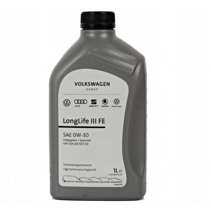 Моторна олива VAG Longlife III FE 0W-30 1 л (GS55545M2) Моторна олива VAG Longlife III FE 0W-30 1 л (GS55545M2)