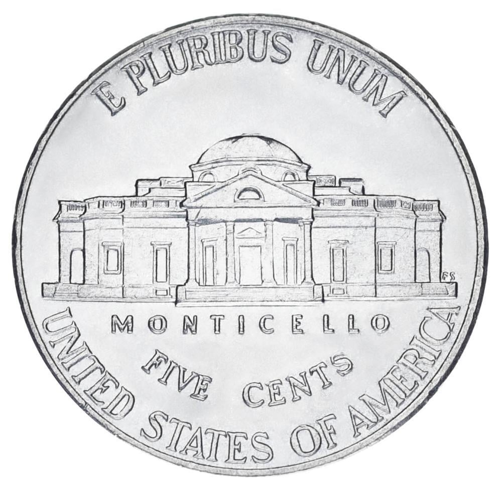 Монета 5 центов США 2007 AU-UNC P (М25427)