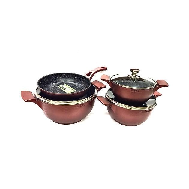 Набор посуды с мраморным покрытием Benson BN-345 7 пр. (BN-345)